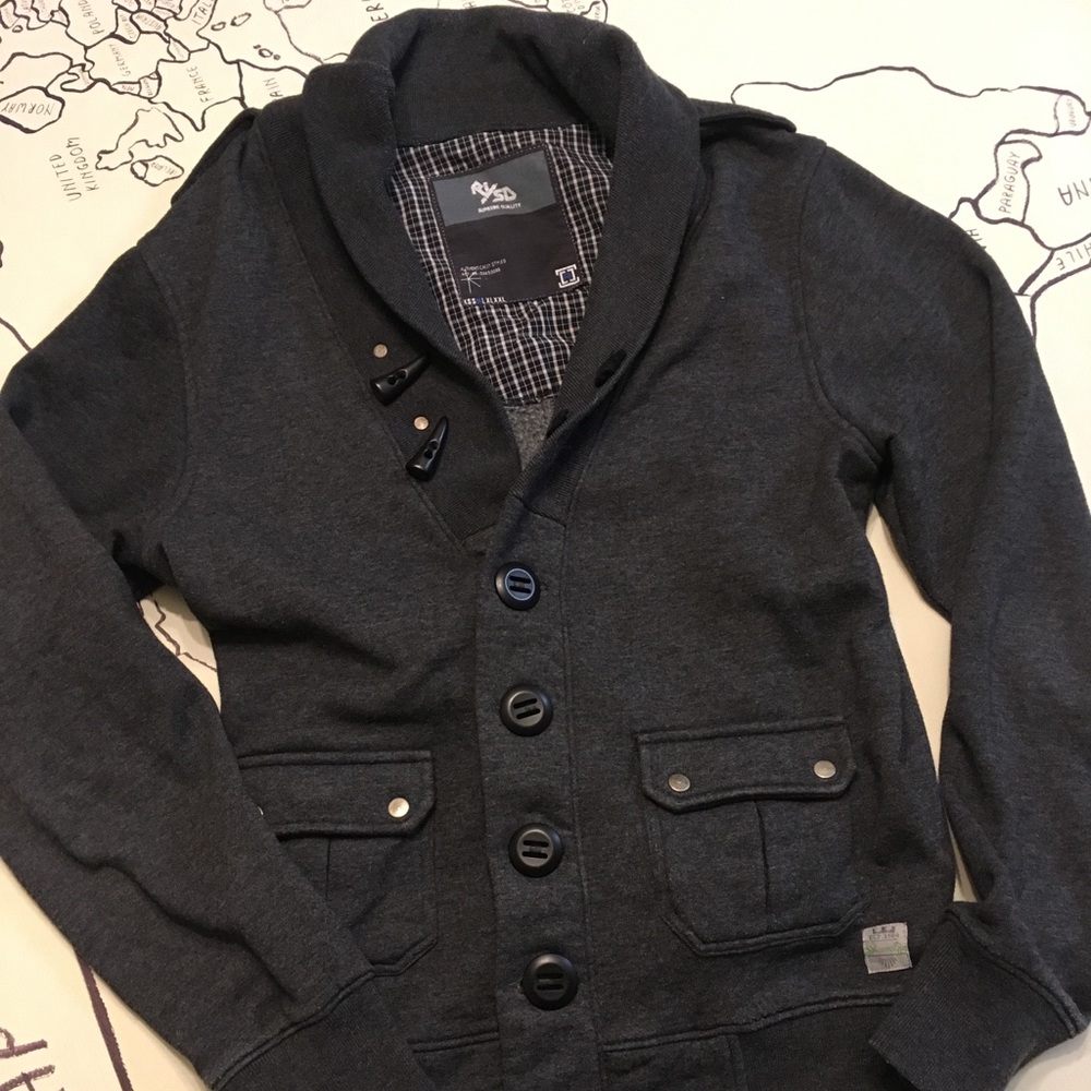 Thick Button-Up Sweater